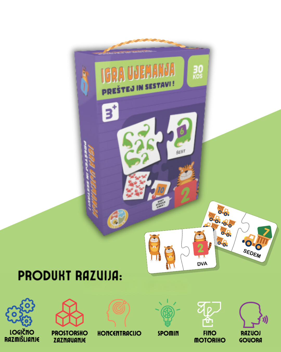 IGRA UJEMANJA: Preštej in sestavi!