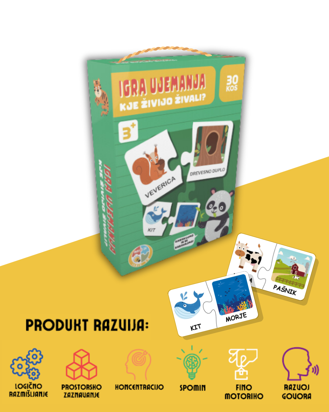 IGRA UJEMANJA: Kje živijo živali?