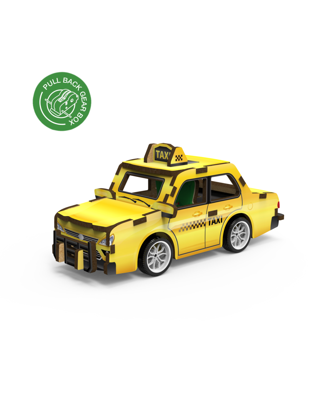 MINI VEHICLE: 3D Lesena Sestavljanka - Taksi