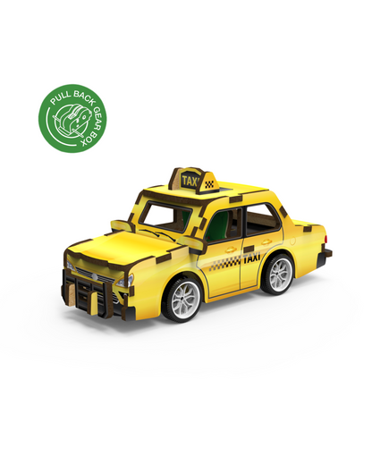 MINI VEHICLE: 3D Lesena Sestavljanka - Taksi