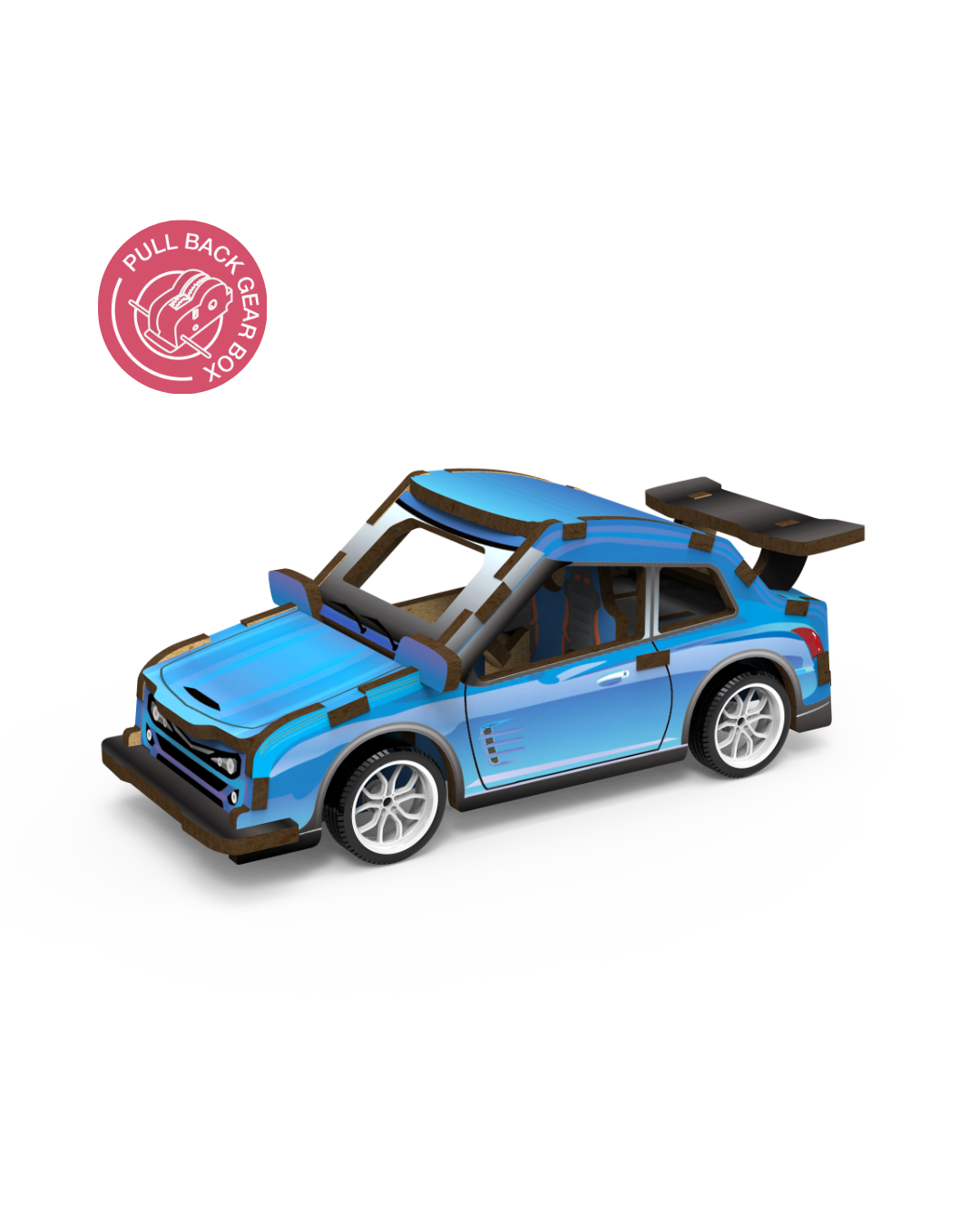 MINI VEHICLE: 3D Lesena Sestavljanka - Športni