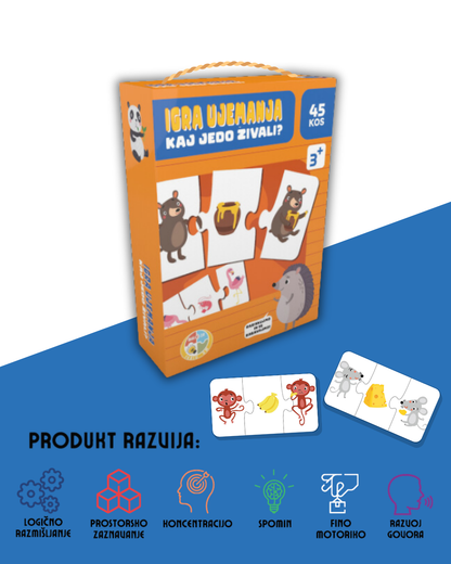 IGRA UJEMANJA: Kaj živali jedo?