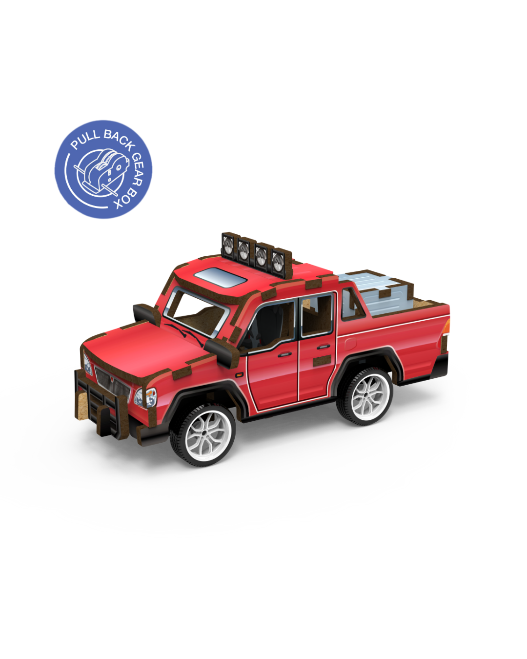 MINI VEHICLE: 3D Lesena Sestavljanka - Poltovornjak