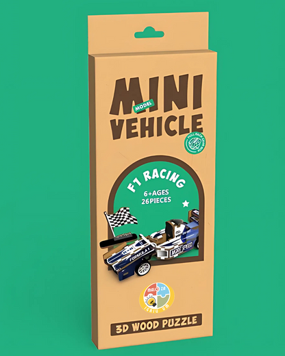 MINI VEHICLE: 3D Lesena Sestavljanka - Formula