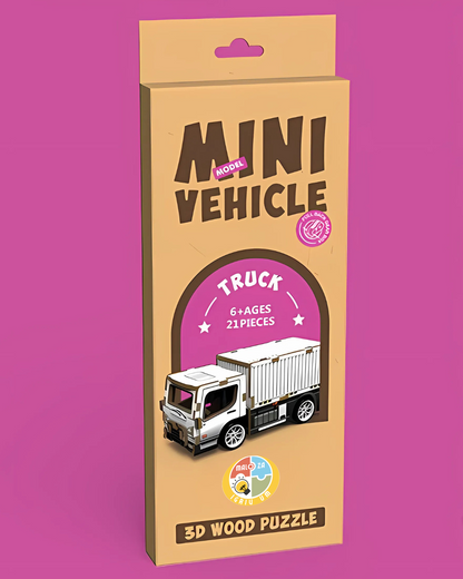 MINI VEHICLE: 3D Lesena Sestavljanka - Tovornjak