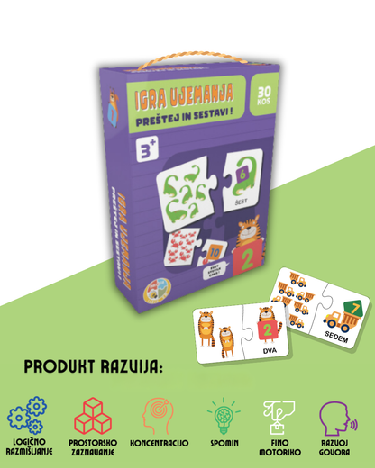 IGRA UJEMANJA: Preštej in sestavi!